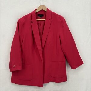Talbots Women's Bold Red Blazer Size 16